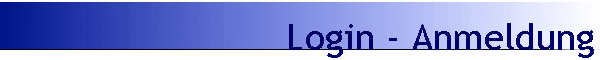 Login - Anmeldung